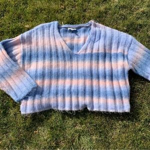 Cropped Fuzzy Sweater